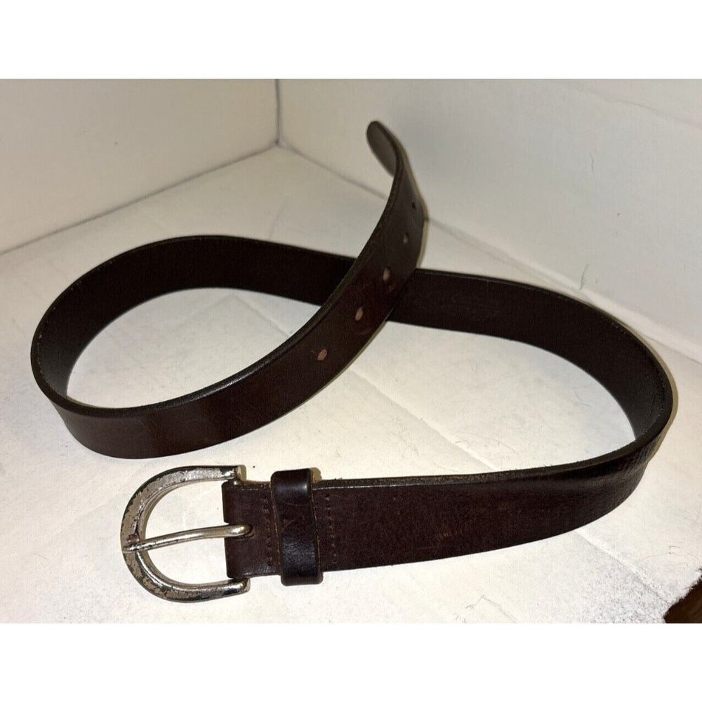 Eddie Bauer Brown Genuine Leather Classic‎ Jean Casual Belt Women's Size M